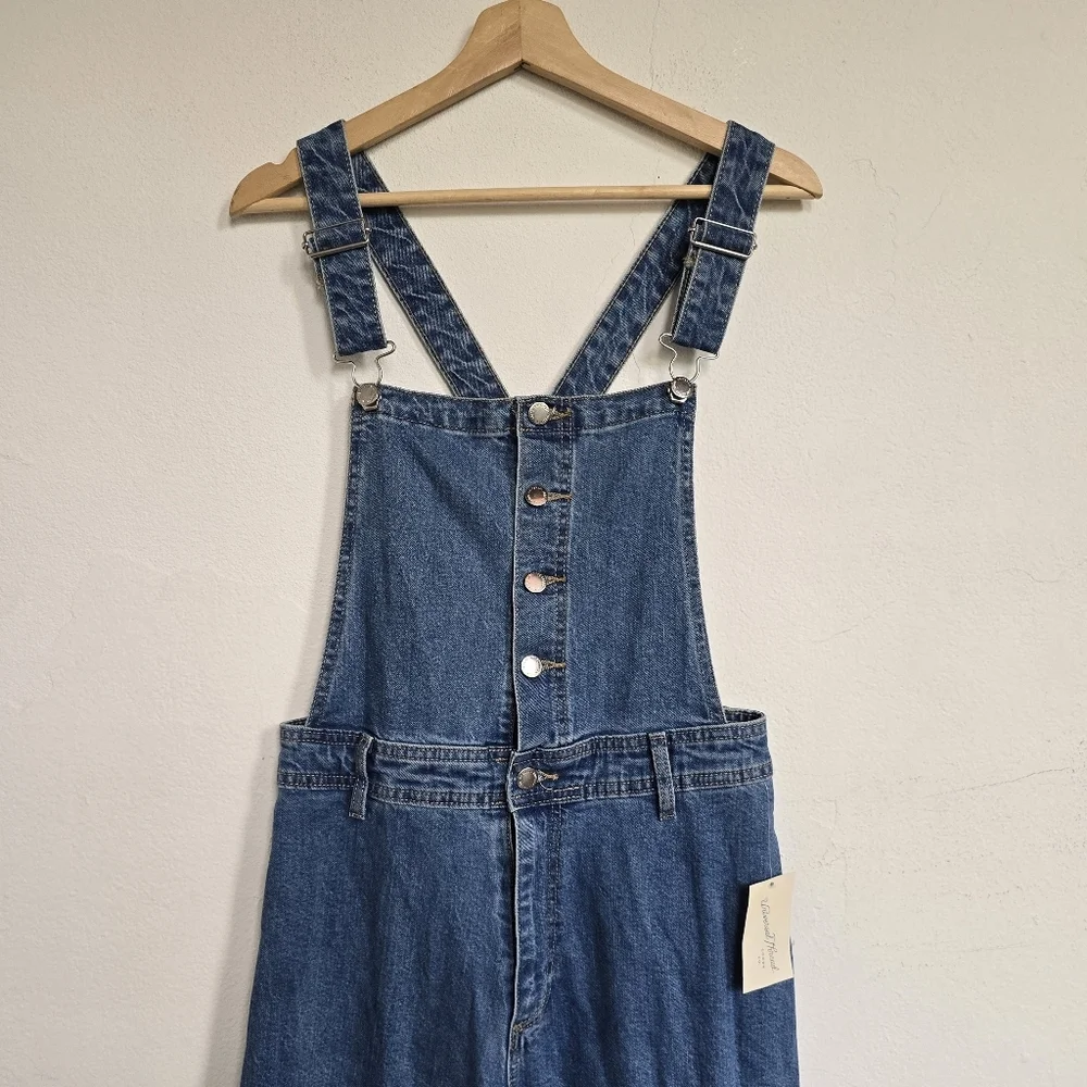 NWT Universal Thread Blue Denim Overall Jumpsuit Size 8 - Picture 5 of 12